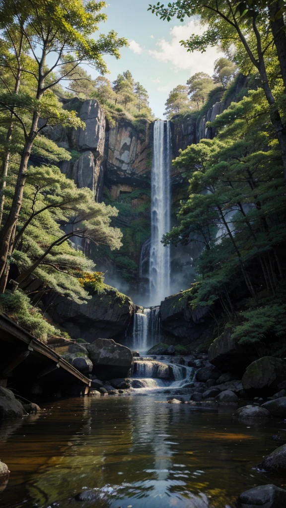 oil painting of a japanese environment