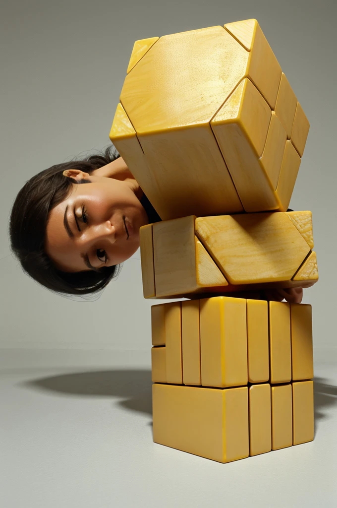 Show me how toppling happens for a cuboid block