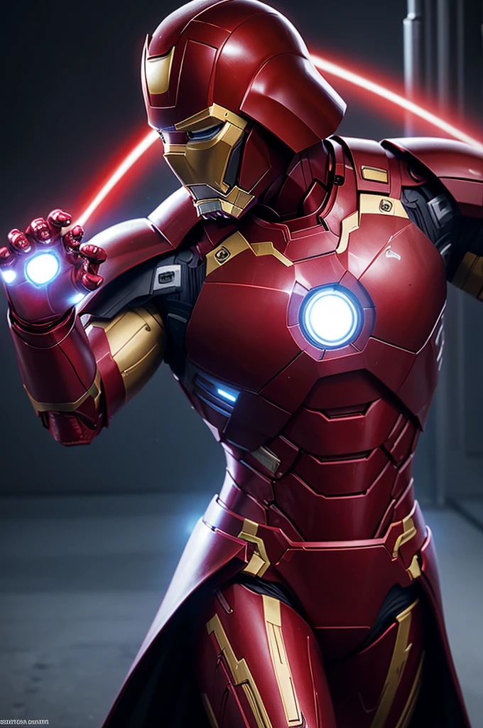 Create a COMIC story with a data leak between IRON MAN and DARTH VADER