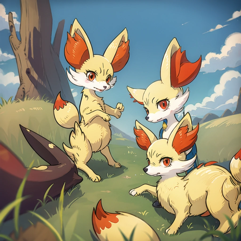 fennekin,grass
