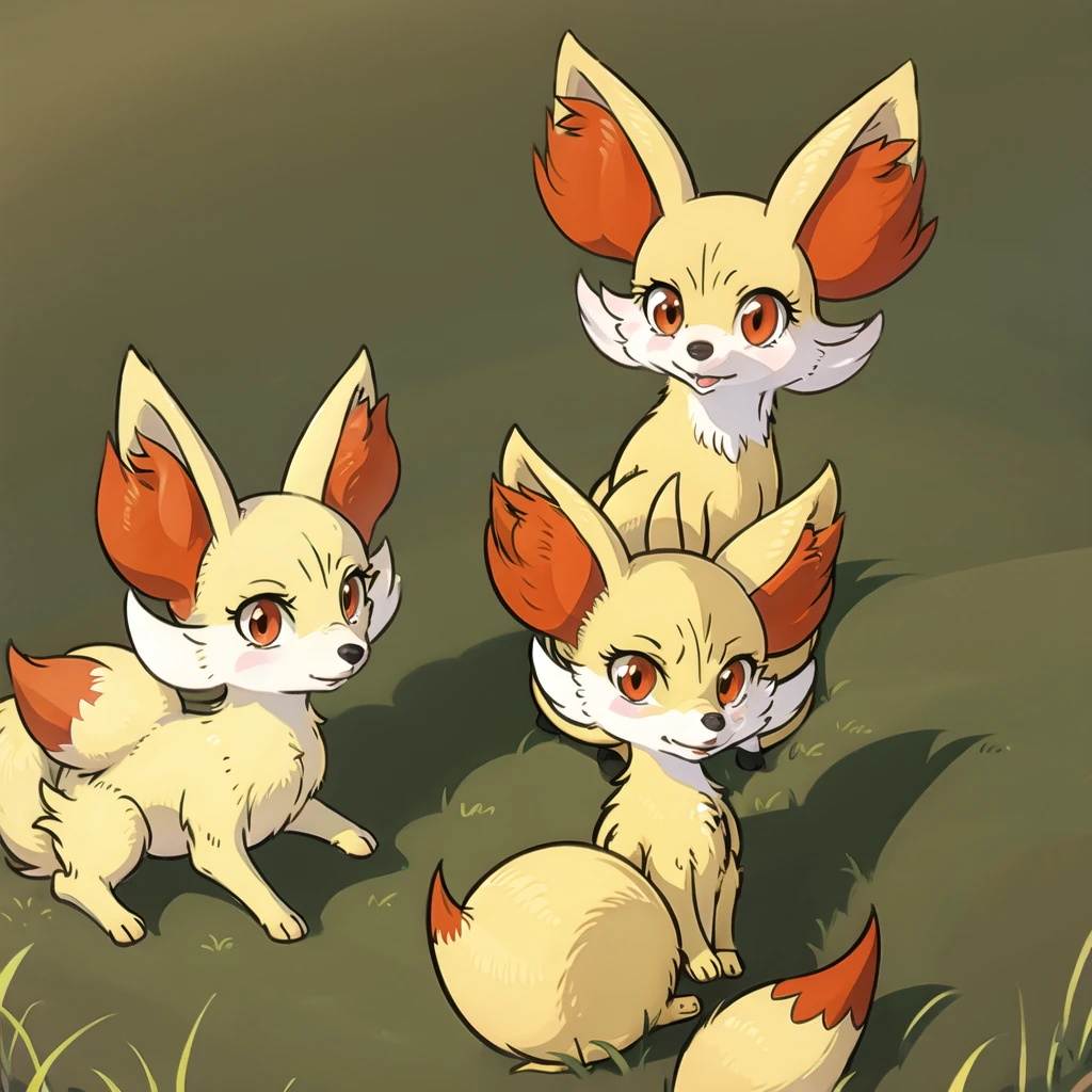 fennekin,grass