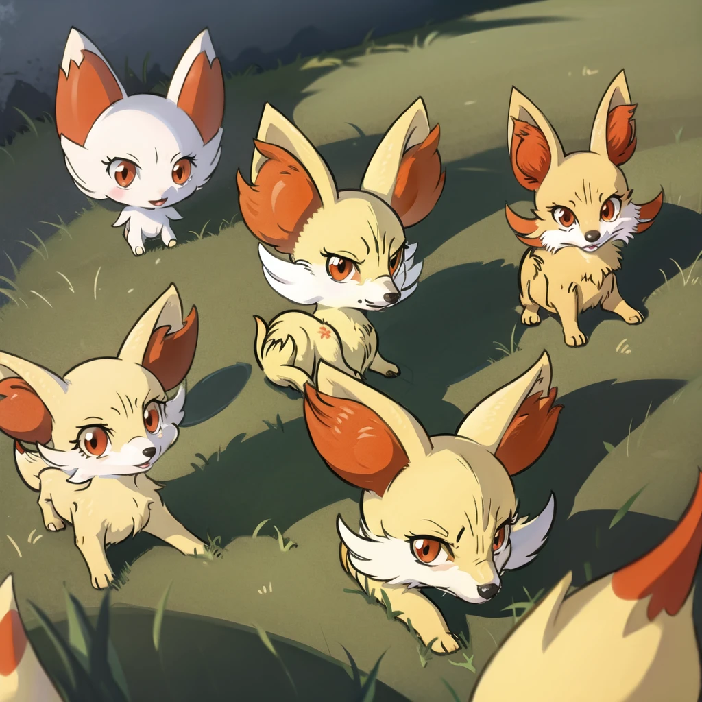 fennekin,grass