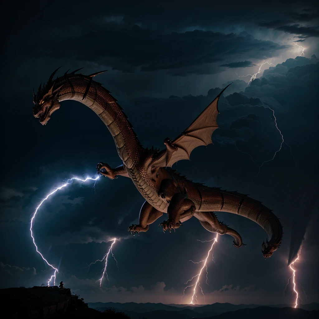 A magnificent lightning fury dragon from the dragon movie