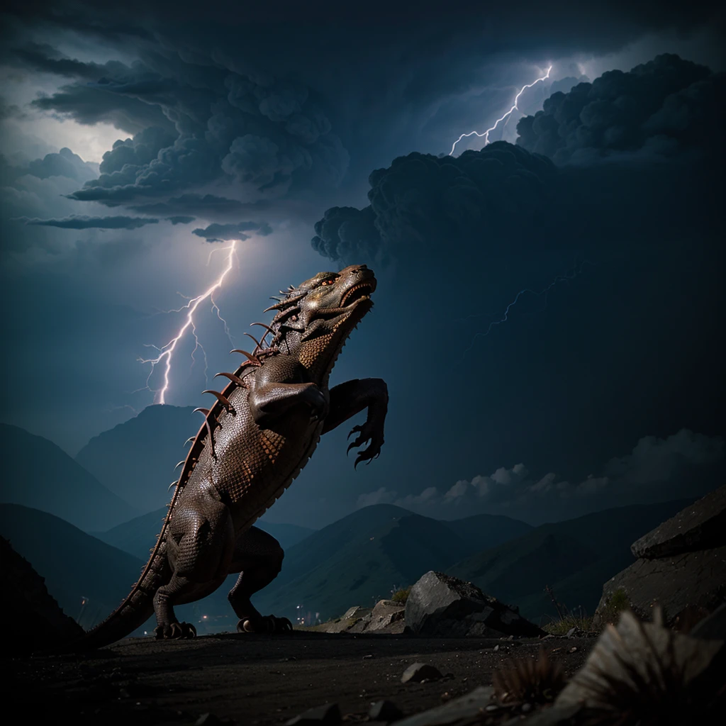 A magnificent lightning fury dragon from the dragon movie