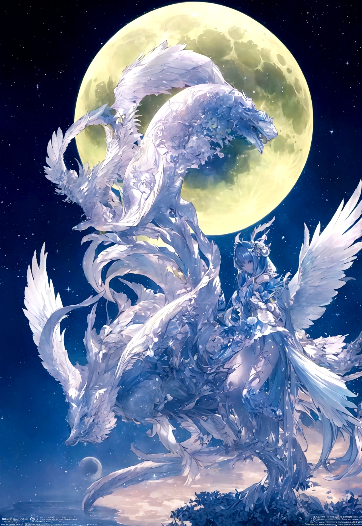 world Tree、moonlight、Moonlit Night、Fantasy、mysteriouasterpiece、Perfect Art、Award-winning works