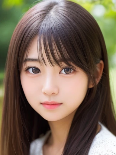 Realistic painting、Best image quality、cute日本の女の子、Beautiful Japanese Girl、1 Girl、（Miyu Ozono）19 years old、Highly detailed faceと肌の質感、sophistication、Highly detailed face、beautiful girl、Long Hair、With bangs、cute女の子、（lips are plump、especially the upper lip）、Please open your mouth a little、perfection、最高級のbeautiful girl、head band、cute、Sparkling eyes、Similar to Haruka Fukuhara、An even cuter face、An even more beautiful face、
