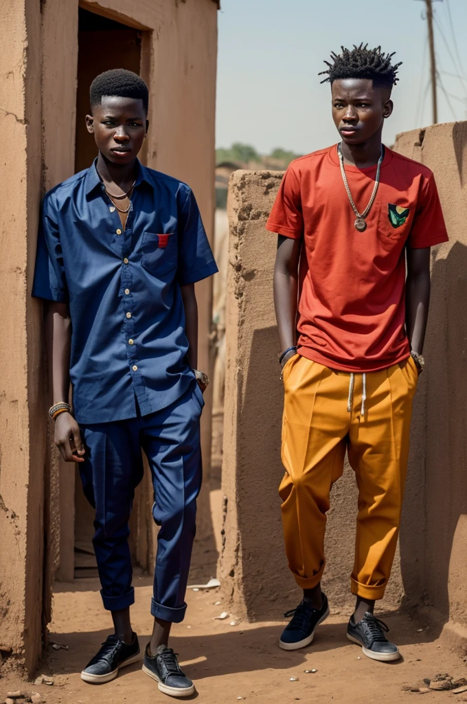 A mangwa boy the style is like 'reality quist' and he is in a anger