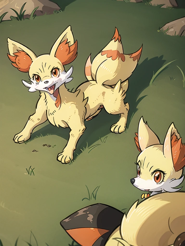 fennekin,grass