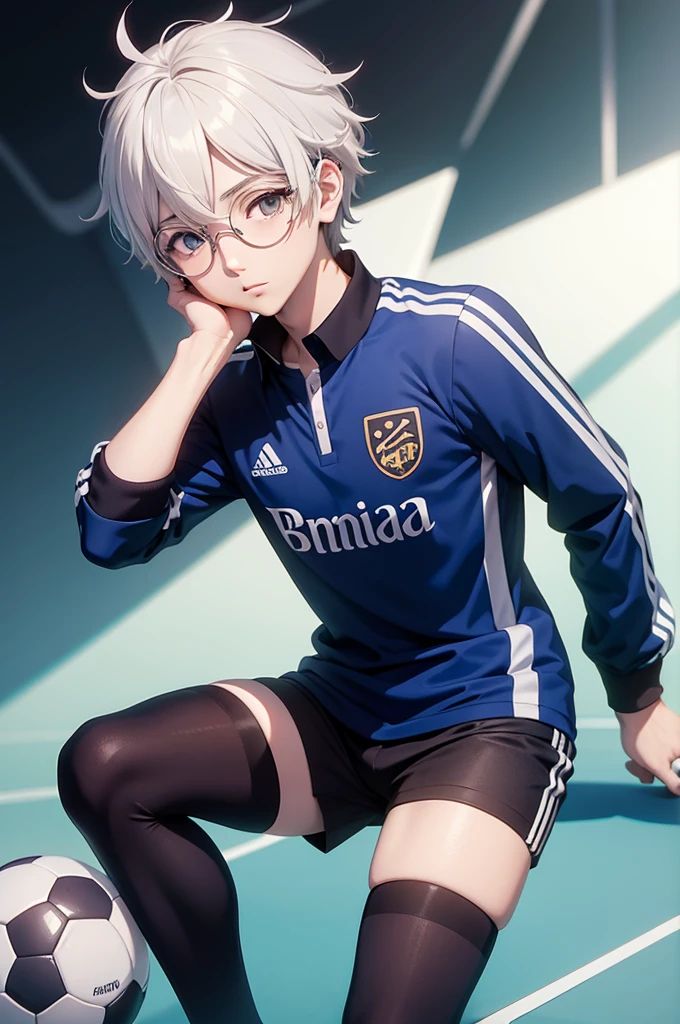 Ren Amamiya Persona,menino anime,soccer uniform , eyeglass