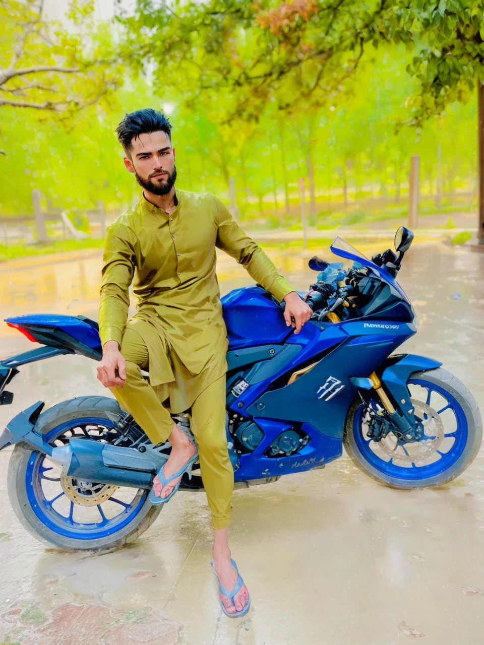 mix4,(8k, RAW photo, best quality, master:1.2), (realistic, photo-realistic:1.37), handsome boy,cute,cityscape,night,rain,wet,professional lighting,photon mapping,radiosity,physically-based rendering ,