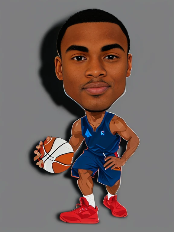 Digital Drawing, 8k, black man with black power, basketball player, athletic body