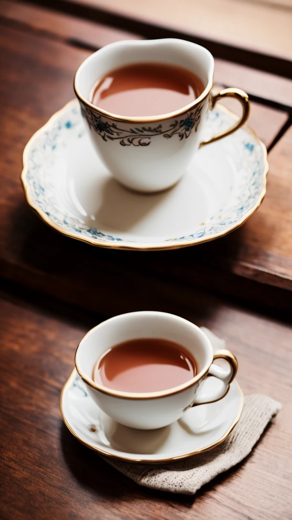 a cup with traces of a woman's lips