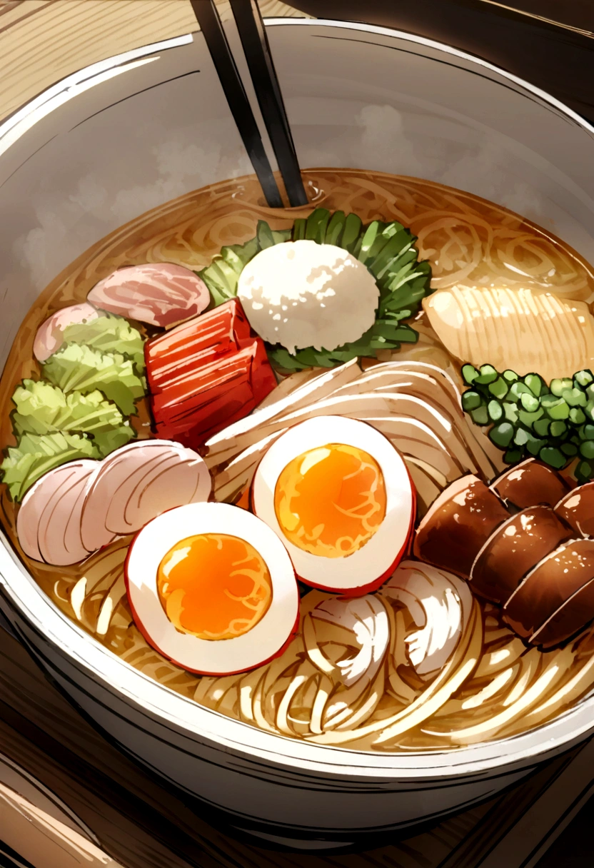Someone is having Udon Set, Ramen Set Japanese noodles Set