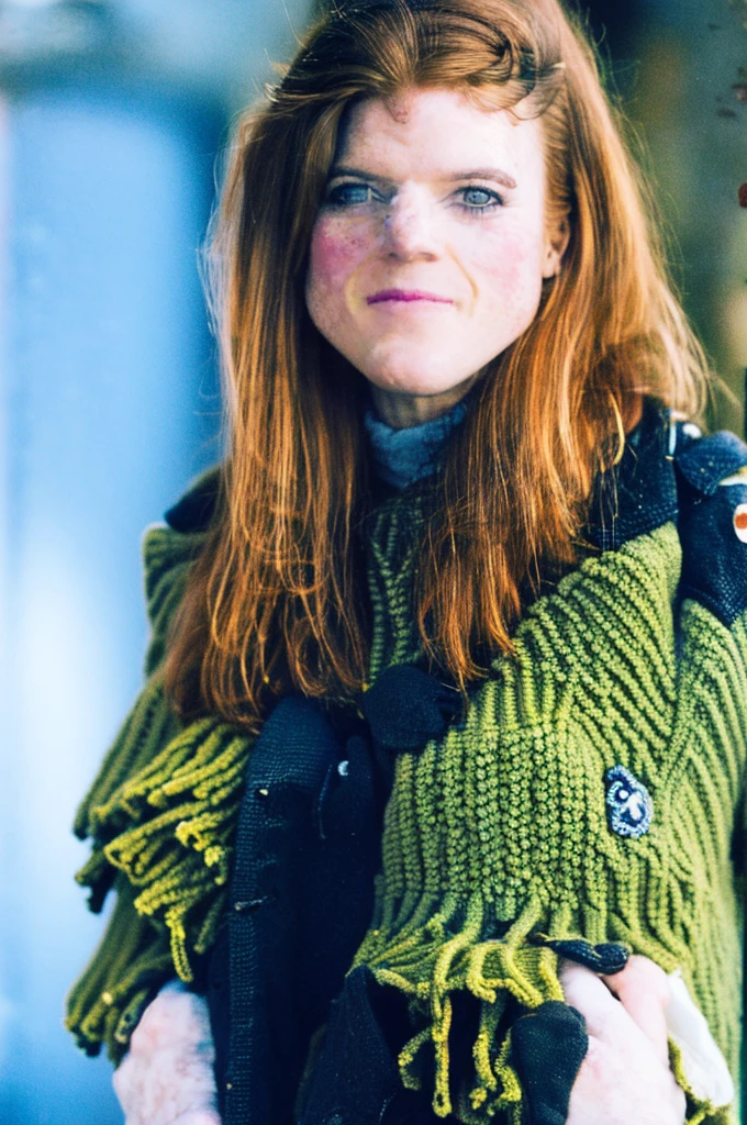 1girl,realistic,best quality,medium
breasts, Leslie:0.9>,(brown hair:1.2), Rose Leslie as Ygritte in game of thrones, winter, she wears furs and winter clothing but she has her soft flat breasts out, nsfw