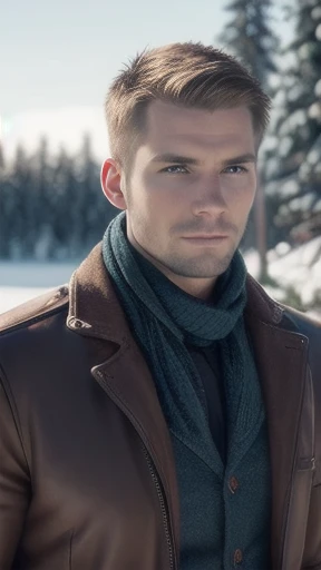 beautiful of Finnish men focus on face