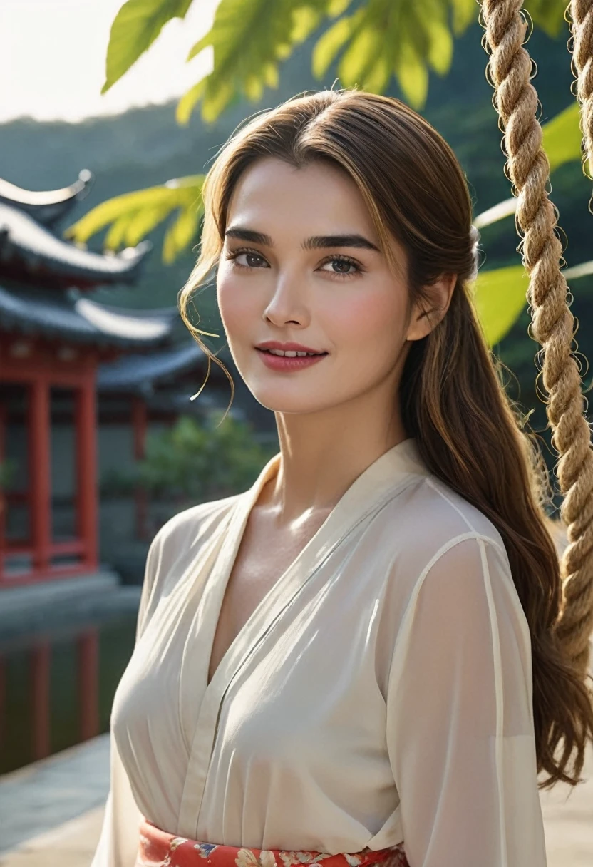 Masterpiece, Best Quality, detailed, 1 girl, (12 year old hollywood actress brooke shields model , wide, long, blonde hair), (grapefruit in front), (temple in the background), session, red kimono, medium breasts, top-less, light smile, arms behind the back, water, sunset, hair ornament,Beautiful many flowers々、brunette girl, big smile, Super beautiful bright eyes、Girl hanging from the ceiling with her arms tied with a rough rope、sweat、the rope tied his body、WET BODY、Rough rope digging into my crotch、A large amount of liquid comes out of the crotch.、One leg is suspended above by a rough rope.、tied with rope、strongly united、both hands tied、feet hanging from shackles
(8k, live shooting, Maximum image quality, Masterpiece: 1.4), Super high fine mesh, (reality, photorealistic: 1.48), Masterpiece、of the highest quality、súper detailed、8k、Detailed light、detailed shadows、RAW、(detailed skin)、(reality: 1.2)、18 years、wide、white lace underwear、under the heavy rain