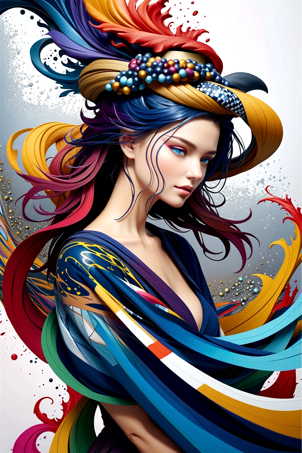 Photo realistic3d full body,abstract art,Surreal