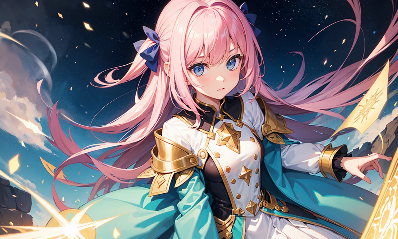 Girl summons protective shield with magic