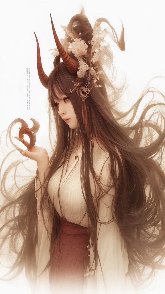 horn、clothing、Hair Color、Hairstyle、atmosphere、Subject angle、Fit to img2img