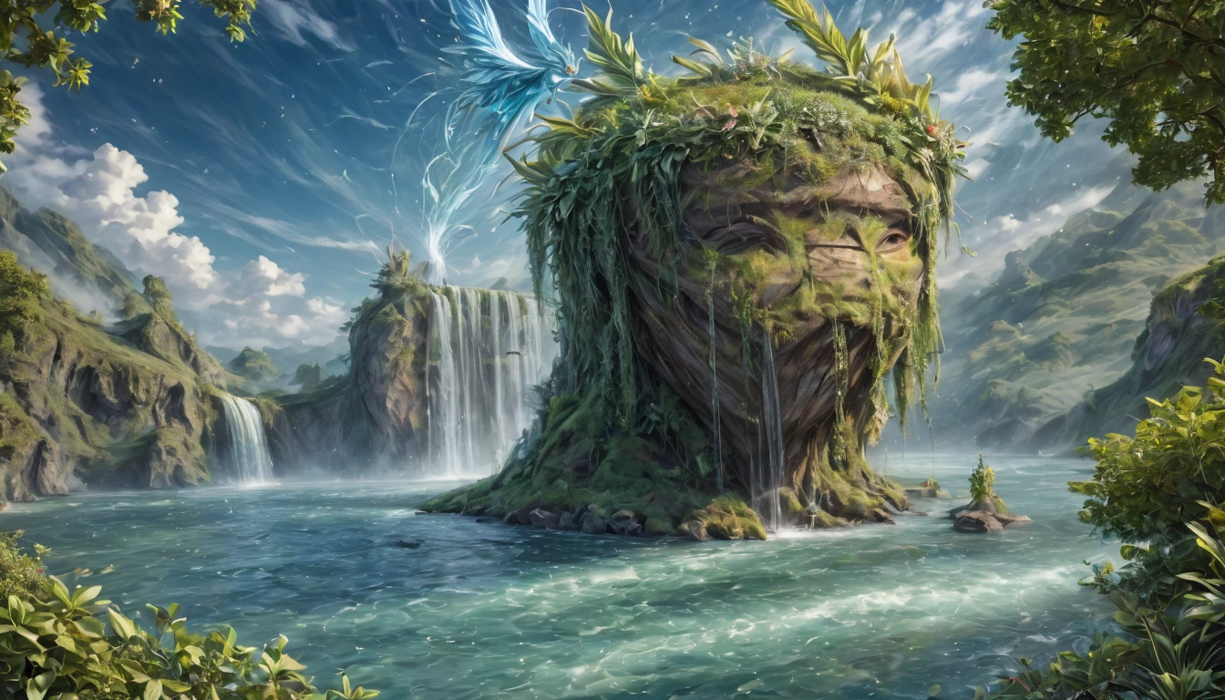 The face remains unchanged, Action modified, Meditation is cultivated, Fairy spirit floating, Runes, The sea is sitting