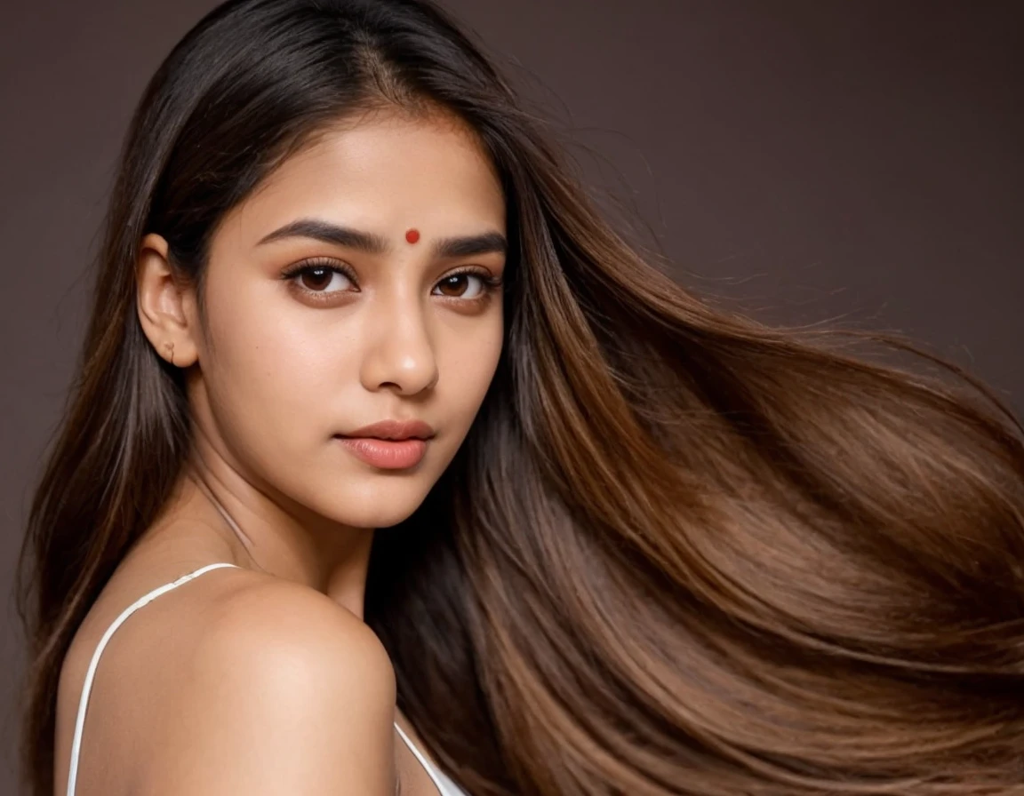 Indian girl, perfect face, wearing croptop, close up shot
