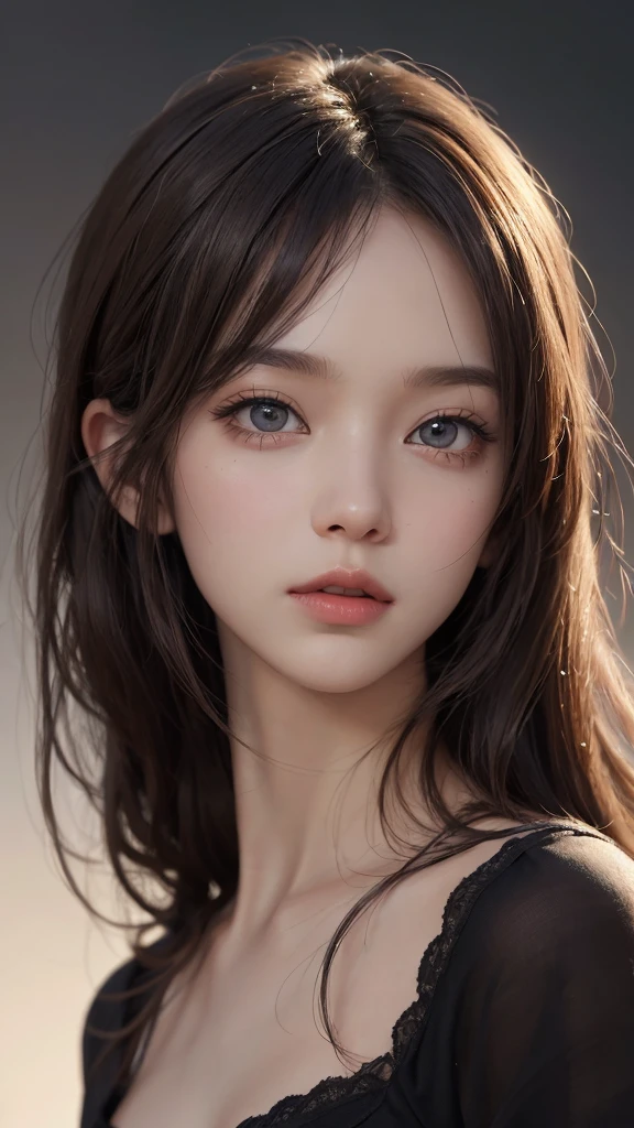 a beautiful anime girl, beautiful detailed eyes, beautiful detailed lips, extremely detailed face and portrait, long eyelashes, intricate hairstyle, soft lighting, detailed background, muted color palette, digital painting, highly detailed, 8k, masterpiece