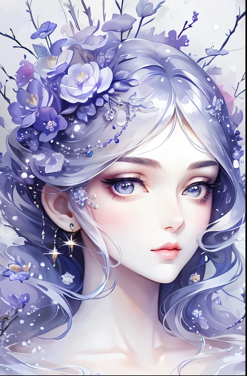 a beautiful girl, extremely detailed, highly detailed, intricate fractal art, 1girl, beautiful stars eyes, beautiful detailed lips, extremely detailed eyes and face, long eyelashes, Elegant Pose, cinematic lighting, Volumetric fog, dramatic colors, vibrant and vivid, photorealistic, 8K, best quality, masterpiece, official artwork, beautiful and aesthetic，Half-length portrait