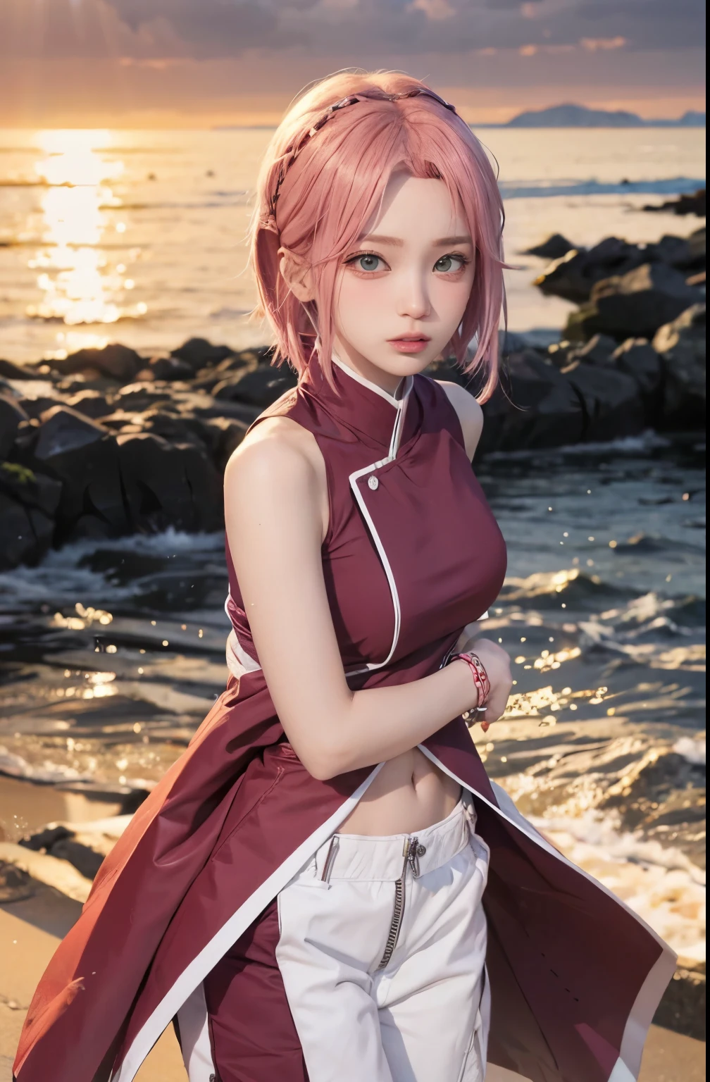 .
Sakura / Sakura Haruno (Sakura Haruno) / [Boruto: Naruto Next Generation,1girl ,best quality ,ultra Higd ,detail realistic ,HDR pro