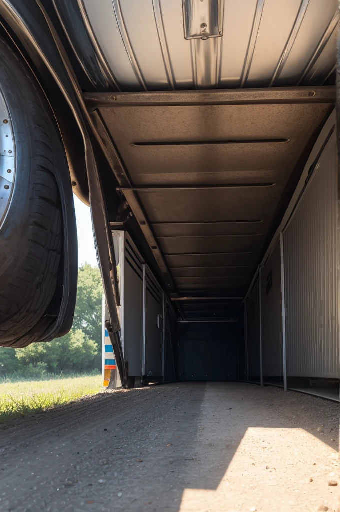 from under the trailer