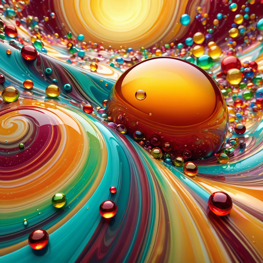 elegantism, insane detail, lighty and shiny beautiful voronoi swirl light chaotic vivid bold surreal landscape, in center pearly and reflective colorful Candy bubbles, Organic 3D, HD, gold, [{one}({liquid porcelain plasma with {orange white brown green red ligh-red maroon yellow glossy topaz}plasma)[::2, expansive psychedelic background, realistic 4k ultra detailed, deep focus, vibrant colors,high saturation,high contrast,very high resolution,HDR,8k, masterpiece, best quality