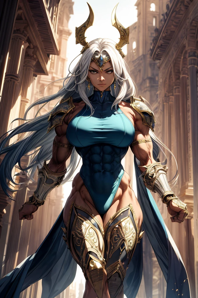 extremely long hair perfect anatomy 1 girl tall solo curvy (muscular) high elf