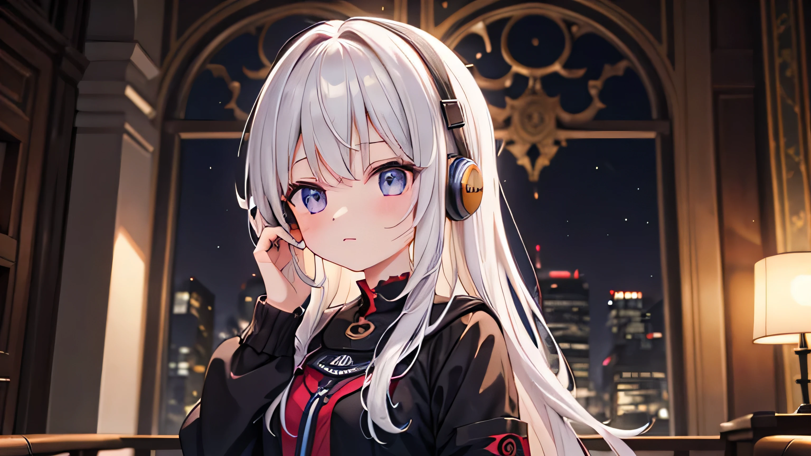 Girl listening to music