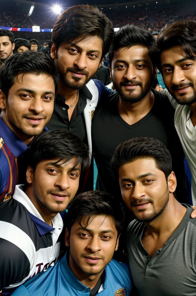 Messi, shahrukh khan, shakib al hasan, arijit singh together