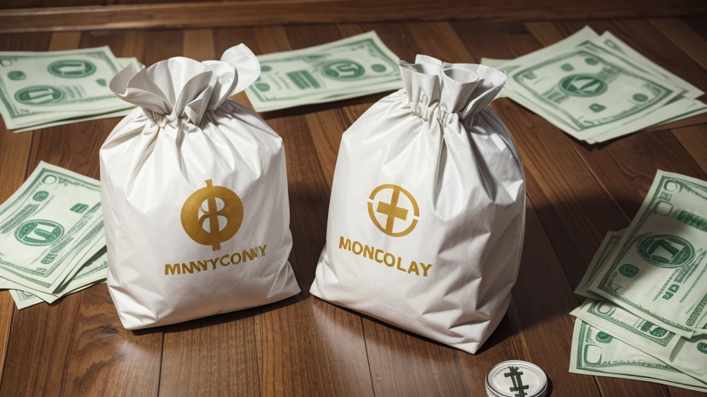 Money bags with the dollar symbol