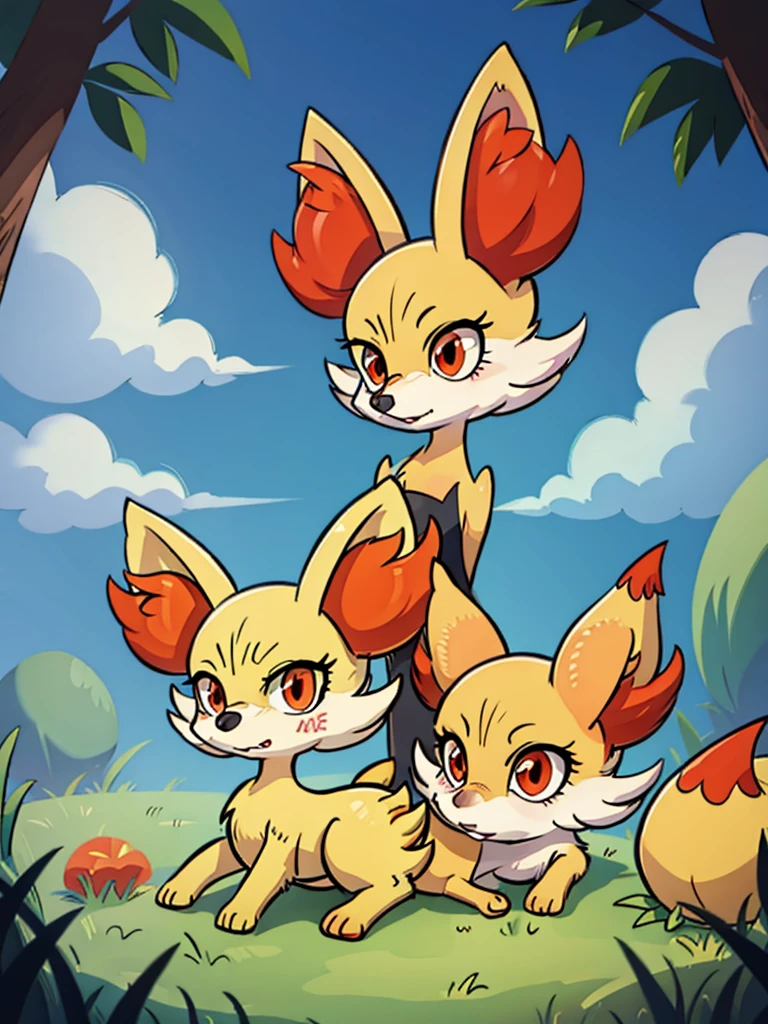 fennekin,grass
