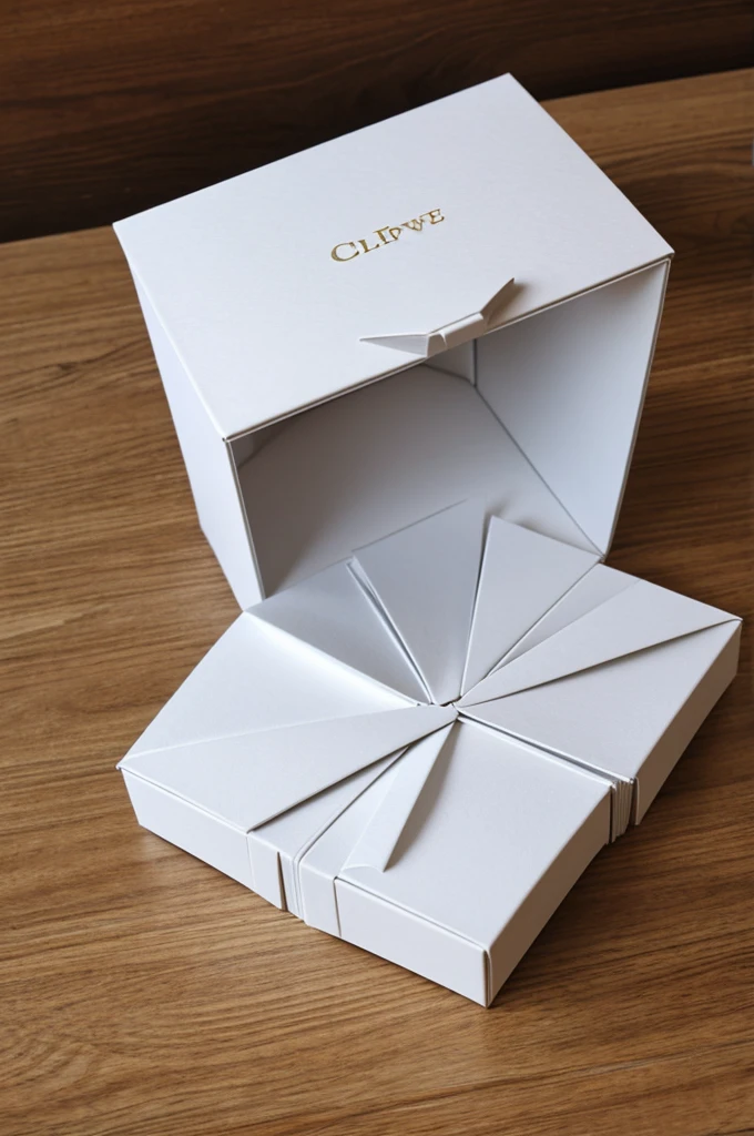 Unfolded card box