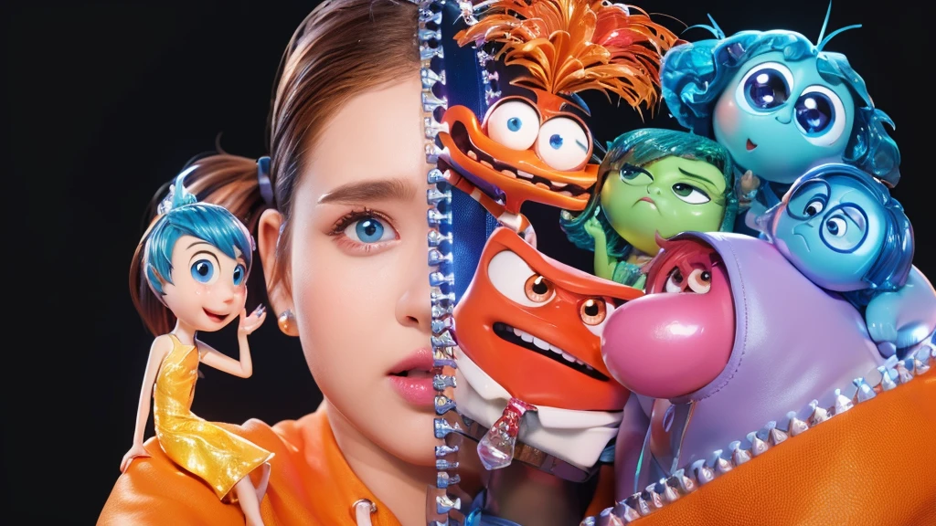 3d style, simplified design, 3d render, glossy texture, smooth 3d model, multiple light sources, rim light, sharp post effects render, (glossy plastic texture with multiple big light probe refractions), perfect cgi, smooth silhouette, high intensity refraction, (super glossy material), most beautiful vfx , blue background, plastic refractions, realistic, 4k, high resolution, rim light, photo shoot, commercial photo, profile shot, 4k, rim light, high resolution, 4k, glossy texture, smooth 3d model, multiple light sources, rim light, sharp post effects render, (glossy metallic texture with multiple big light probe refractions), perfect cgi, cgi art created only with gradients, smooth silhouette, high intensity refraction, (super glossy chrome material), most beautiful vfx, blue background, chrome metal refractions, multiple light sources, rim light, sharp post effects render, perfect cgi, digital art, detailed digital art, reflective, best quality, 4k, masterpiece:1.2, ultra-detailed, realistic, vivid colors, dark and moody lighting, The image of the highest quality, ensuring every detail is showcased perfectly. It in 4k resolution, allowing viewers to immerse themselves in the richness of the colors and intricate details. The realistic rendering. under the spotlight, reflecting, high-resolution image, realistic rendering, dark background, and rim light photorealistic The image features three characters standing in front of three houses. The characters are a red-haired mermaid, a purple cat, and an orange dog. They are each holding a yellow maraca