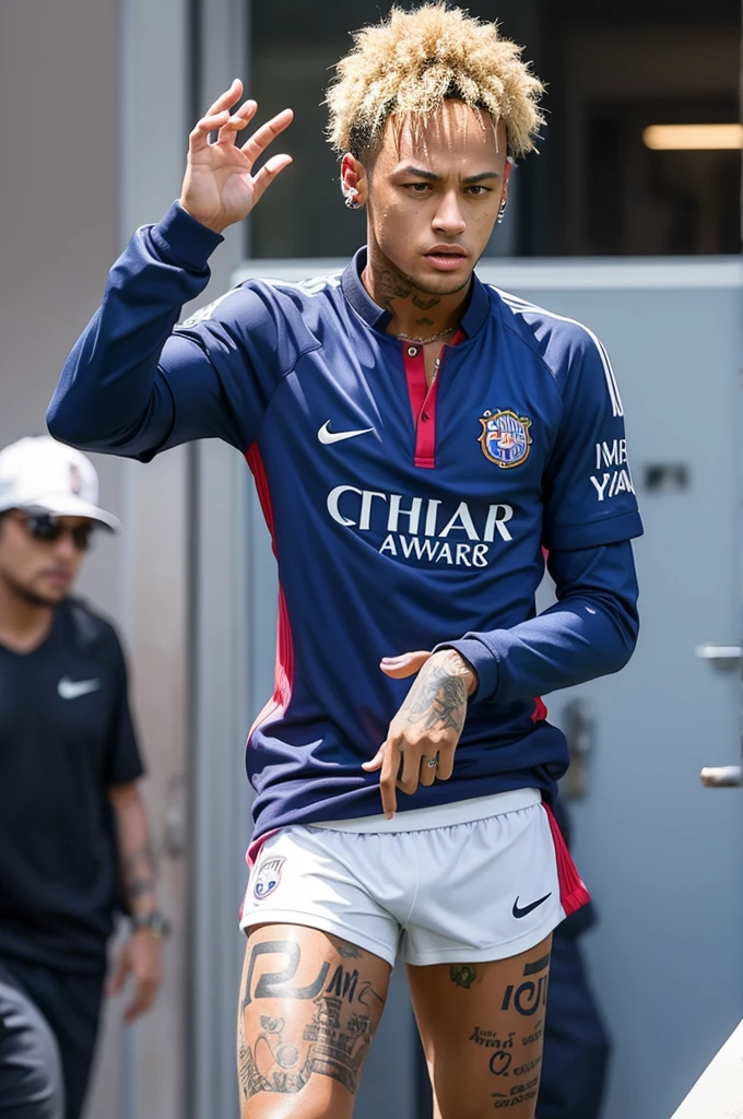 Neymar Jr, firing, with panties