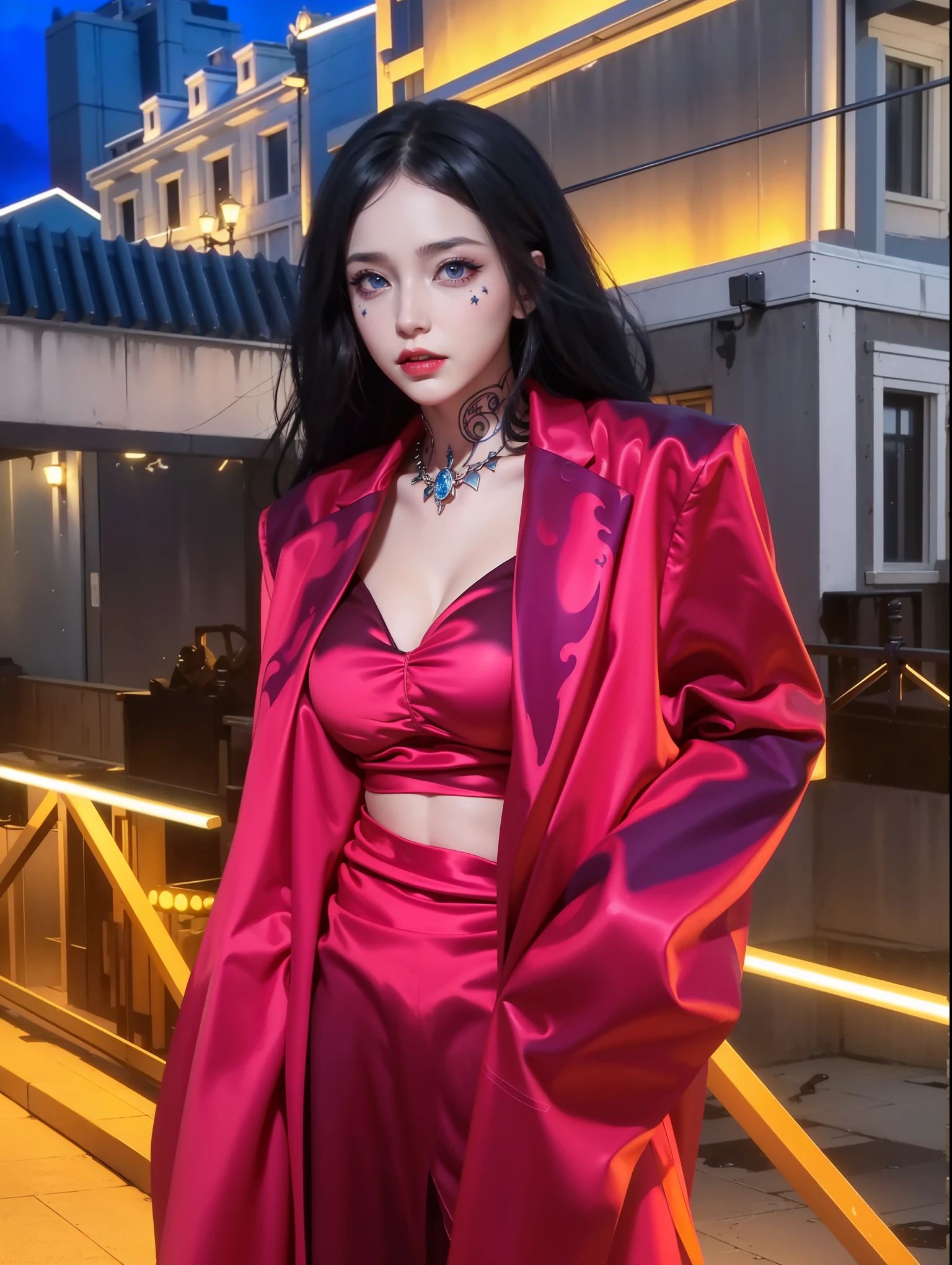 Detailed image quality,Pandora the Witch,wing, Succubus主题,堕落Angel,Excellent,scary,Secret Terror,Tentacles,With eyes,Uncanny Valley Effect,Beast Blood Moon,skeleton,vampire,Hellfire,Dark Queen,Angel,magician magic witch,16岁Angel,Eyes are blue(Pupils as deep as the starry sky),Gorgeous tattoo designs all over the body,Succubus,Dark Queen,Gold Jewelry,Steel Silver Armor,Have a tattoo