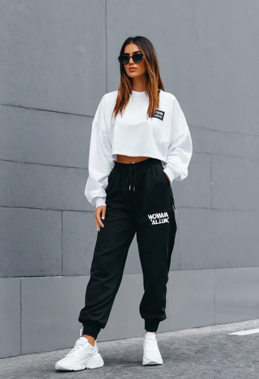 woman walking, roupas streetwear
