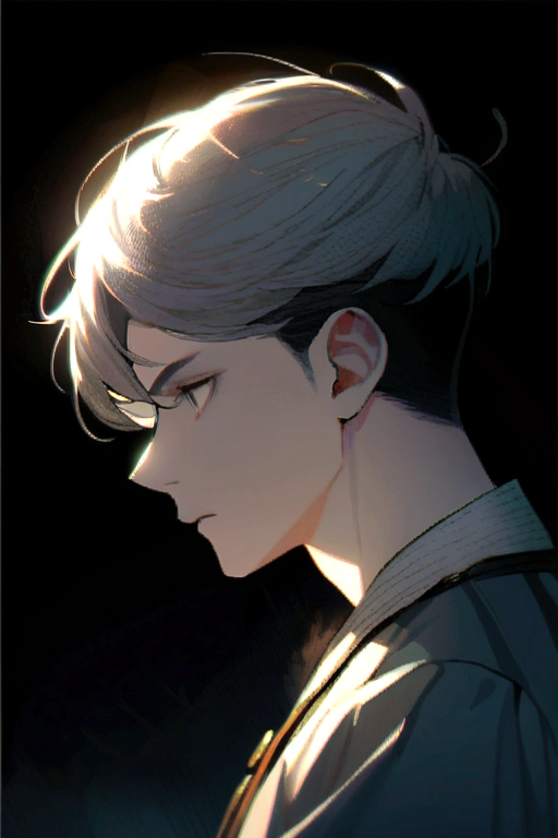 A man looking side