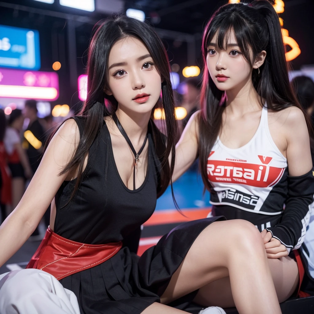 Cool woman、Colorful costumes、F1 Driver Cosplay、Colorful costumes、Clothing with company logo、Grid Girlsのカラフルで派手な衣装、Grid Girls、Perfect Face、Paddock Girls、Harem、motor Show、tights、Bodycon Costumes、Grid Girls、Russia、Grid Girlsのコスプレ、belly button、Pleated skirt、Bodycon Costumes、Photographed in a sexy pose