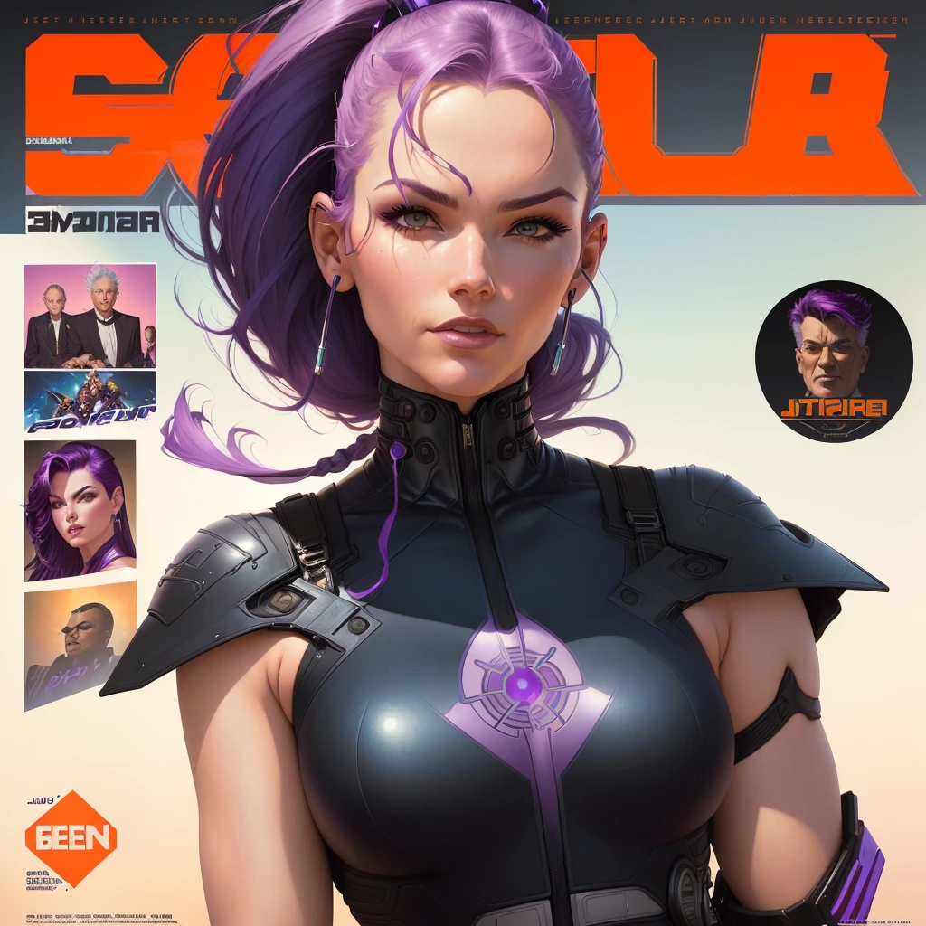 ((((best quality))), (((ultra detailed))), (((masterpiece))), illustration,(Magazine cover-style illustration of a fashionable woman in a vibrant outfit), posing in front of a colorful and dynamic background. She has a confident expression and is holding a statement accessory, The text on the cover should be bold and attention-grabbing, with the title of the magazine and a catchy headline. The overall style should be modern and trendy, with a focus on fashion and lifestyle),
wall paper,crowds,fashion,Lipstick,ray tracing,depth of field, street,in public,day
1girl,solo,looking at viewer, glossy skin, contrapposto,  navel, midriff, necklace, female focus,model,medium breasts, ,street,in public,bodysuit, arms crossed,
cool,floating hair, sexy ,fine fabric emphasis, <lora:allura-14:1>, alluraVoltron, forehead jewel, white hair,