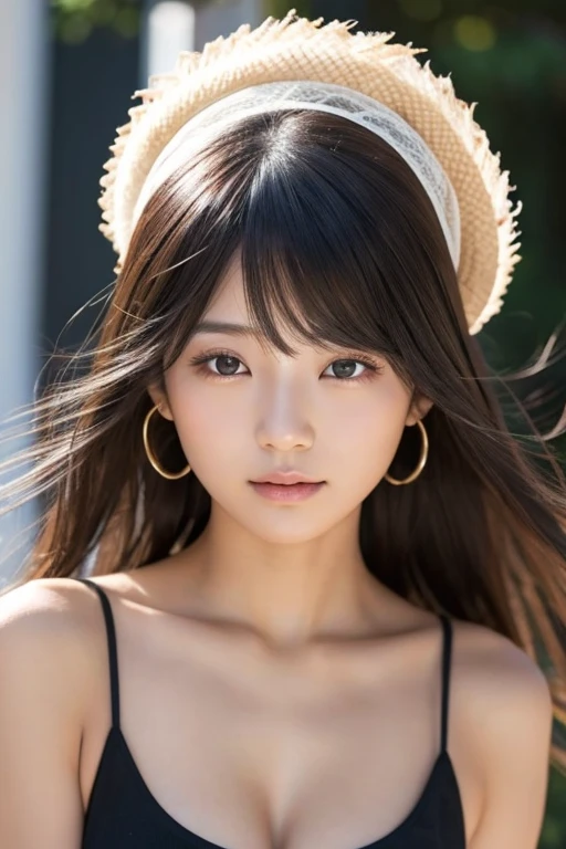 japanese,young,woman,high quality,beautiful,black skin,blown hear