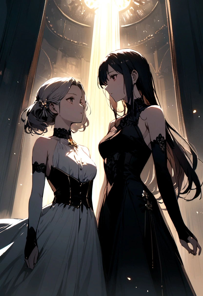 Two women next to each other,