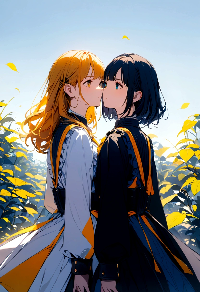 Two women next to each other,