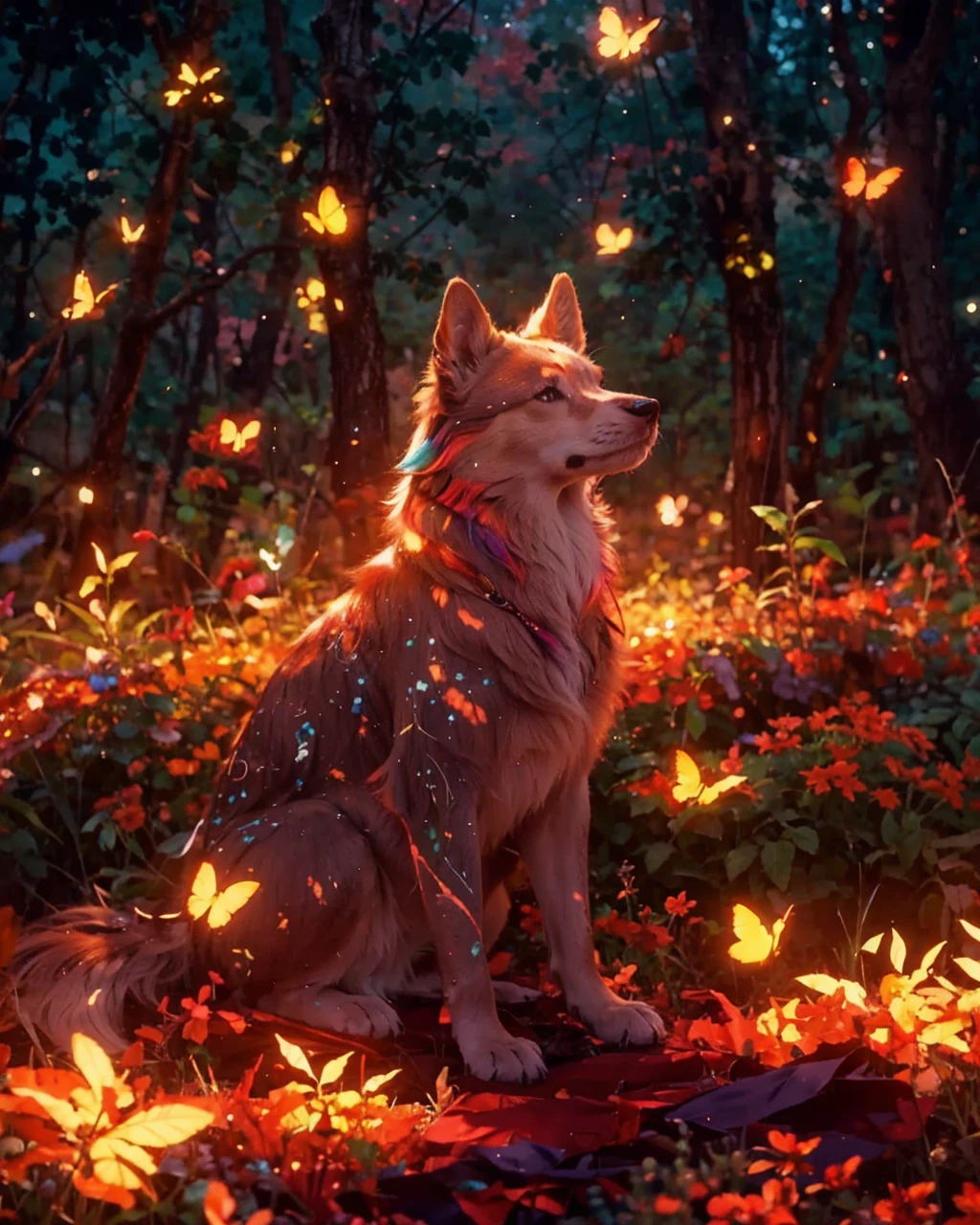 unique colorful scenery