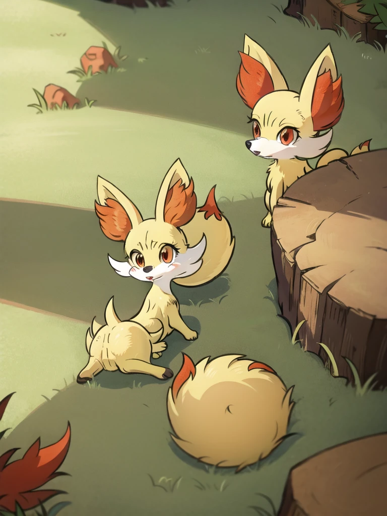 fennekin,grass