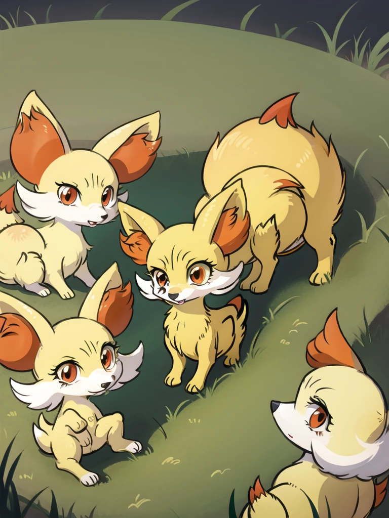 fennekin,grass