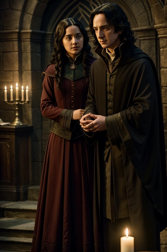 Shadows in the Castle is an exciting mix of suspense, action and romance set at Hogwarts. When an ancient curse threatens the safety of the castle, Irma, a brave Slytherin student, y Snape, the enigmatic potions professor, join forces to discover and stop danger. With them, easiness(she)Ravenclaw, Narsin (she) from Gryffindor and Sergio from Hufflepuff are involved in a series of events that lead them to discover the true power of teamwork and friendship. Through magical battles and dark mysteries, Irma and Snape develop a special connection, proving that love can flourish even in the darkest moments.